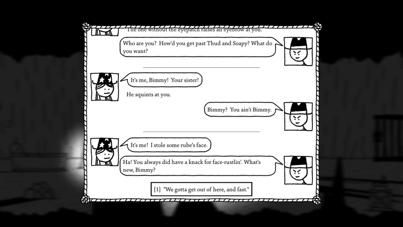 Illustration for article titled West Of Loathing Is A Very Funny Cowboy Game